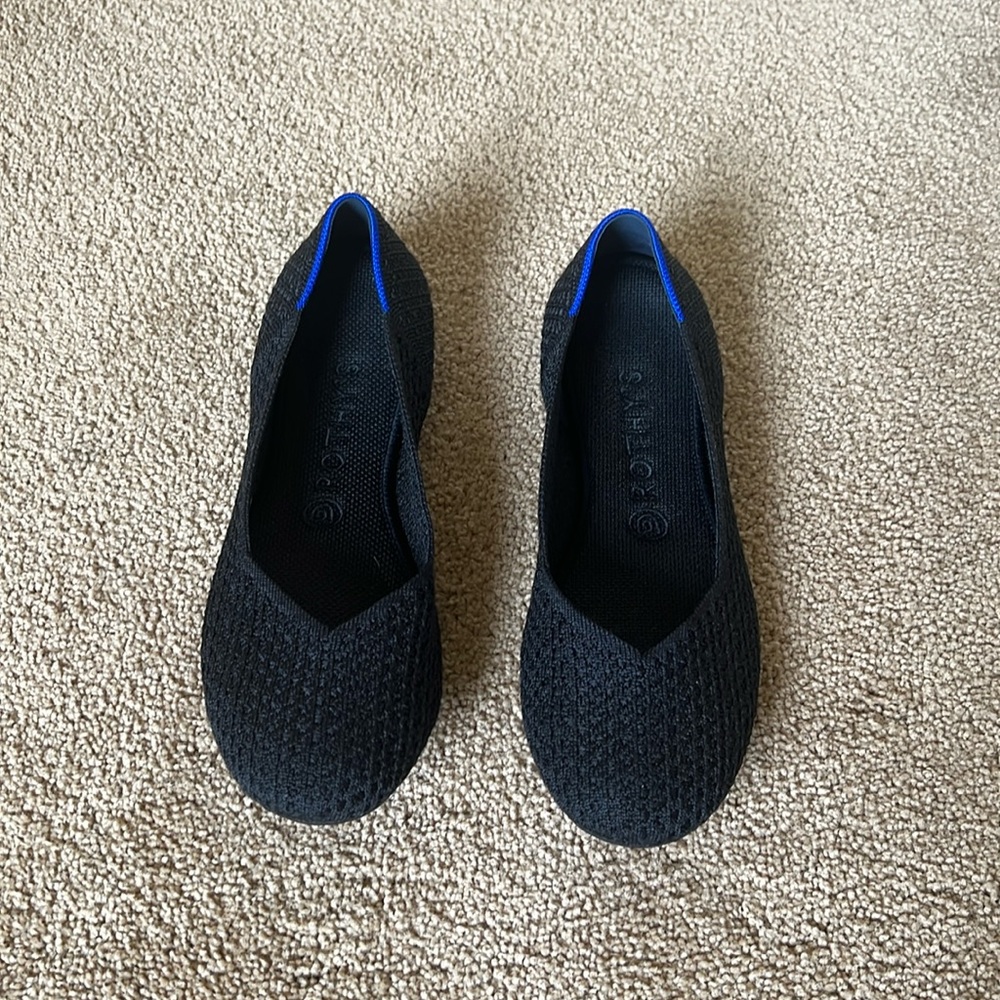 Rothy’s Black Round Toe Ballet Flats